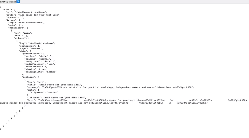 API preview