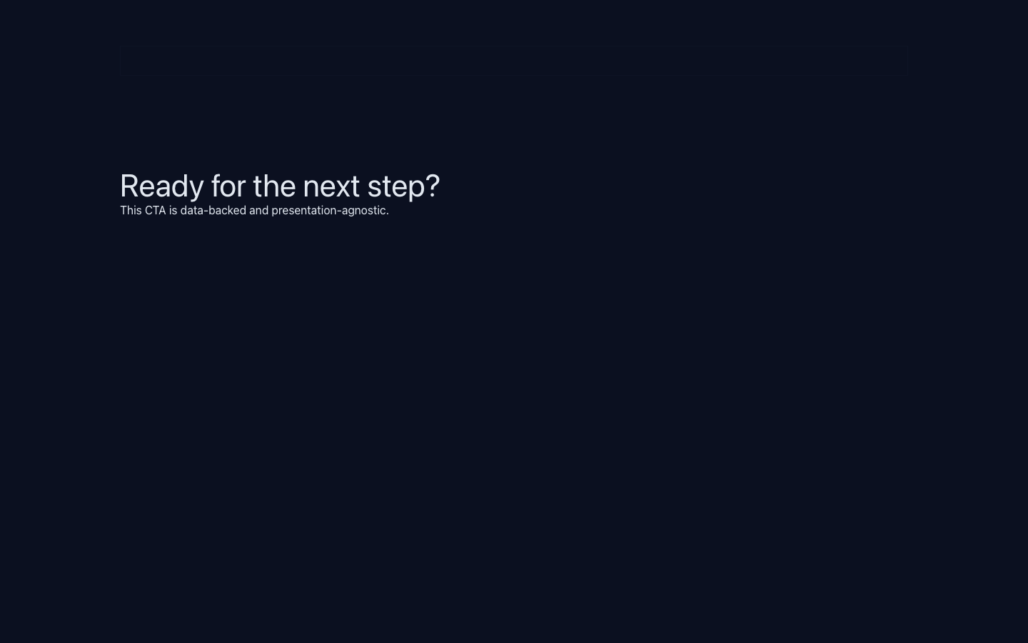 API Platform Conversion CTA demo page screenshot
