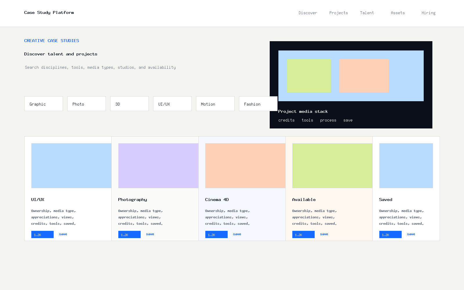 Case Study Platform search results preview
