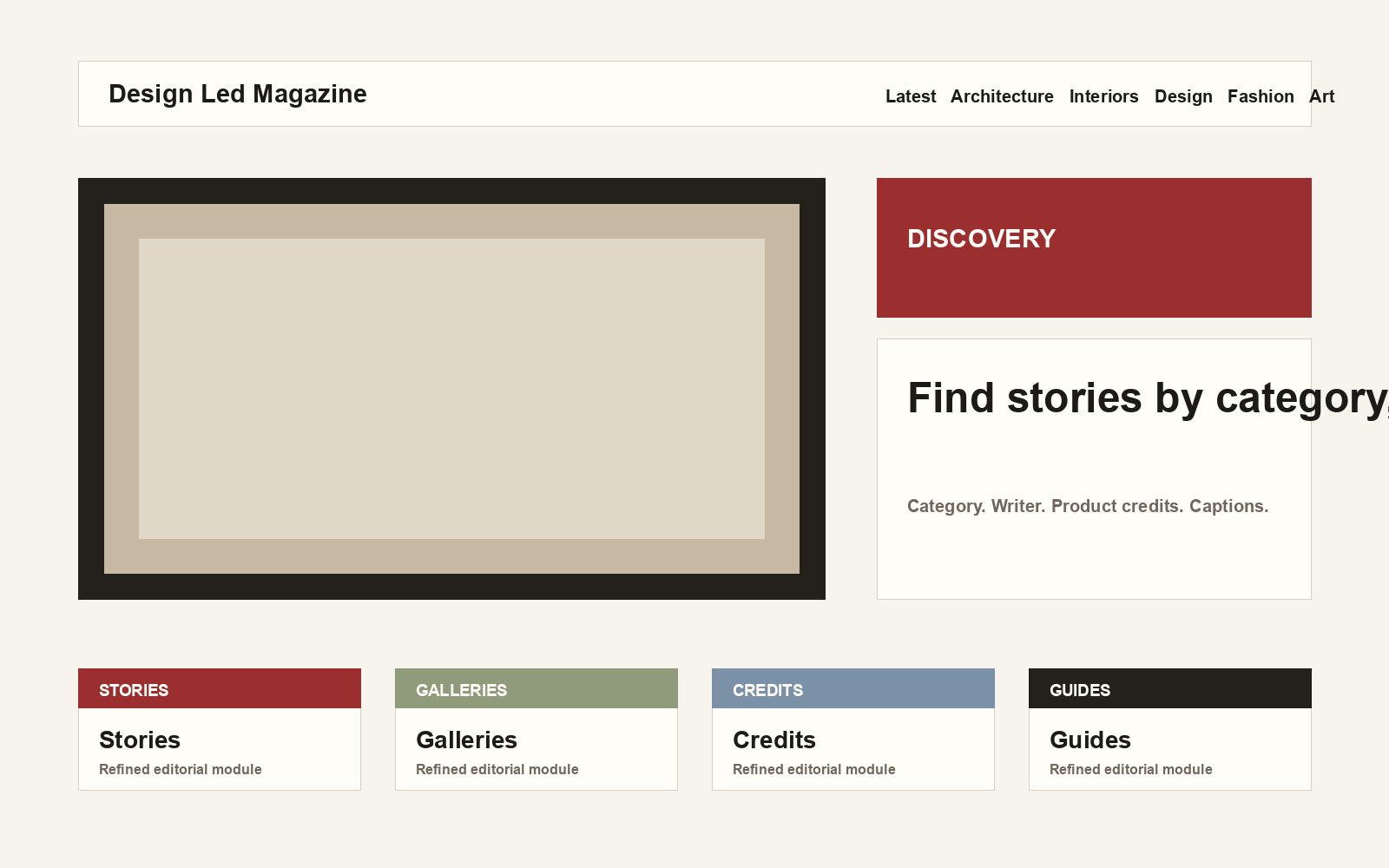 Design Led Magazine search results preview