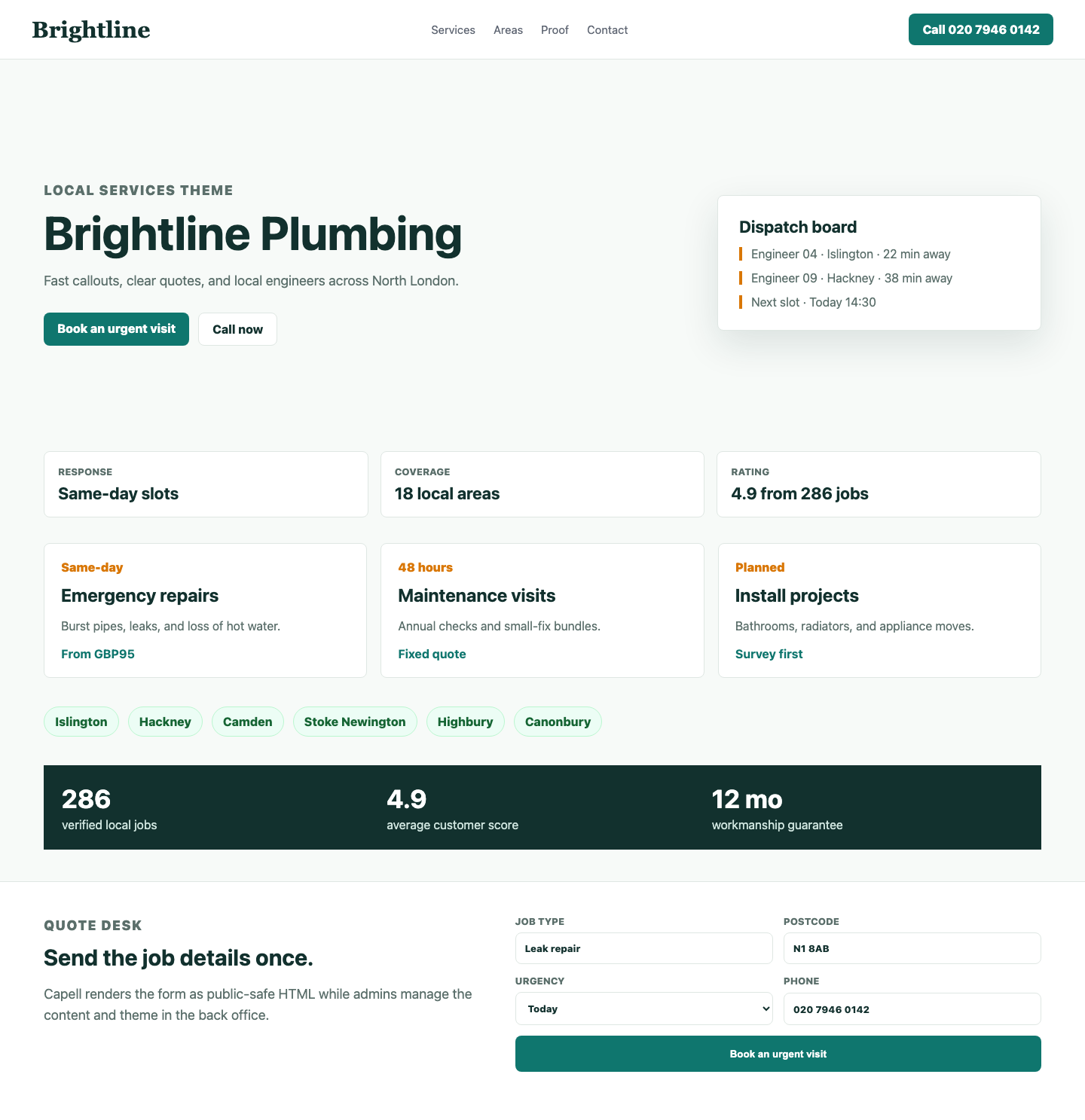 Theme Dog Walkers Frontend Page Rendered With Dog Walkers Theme screenshot
