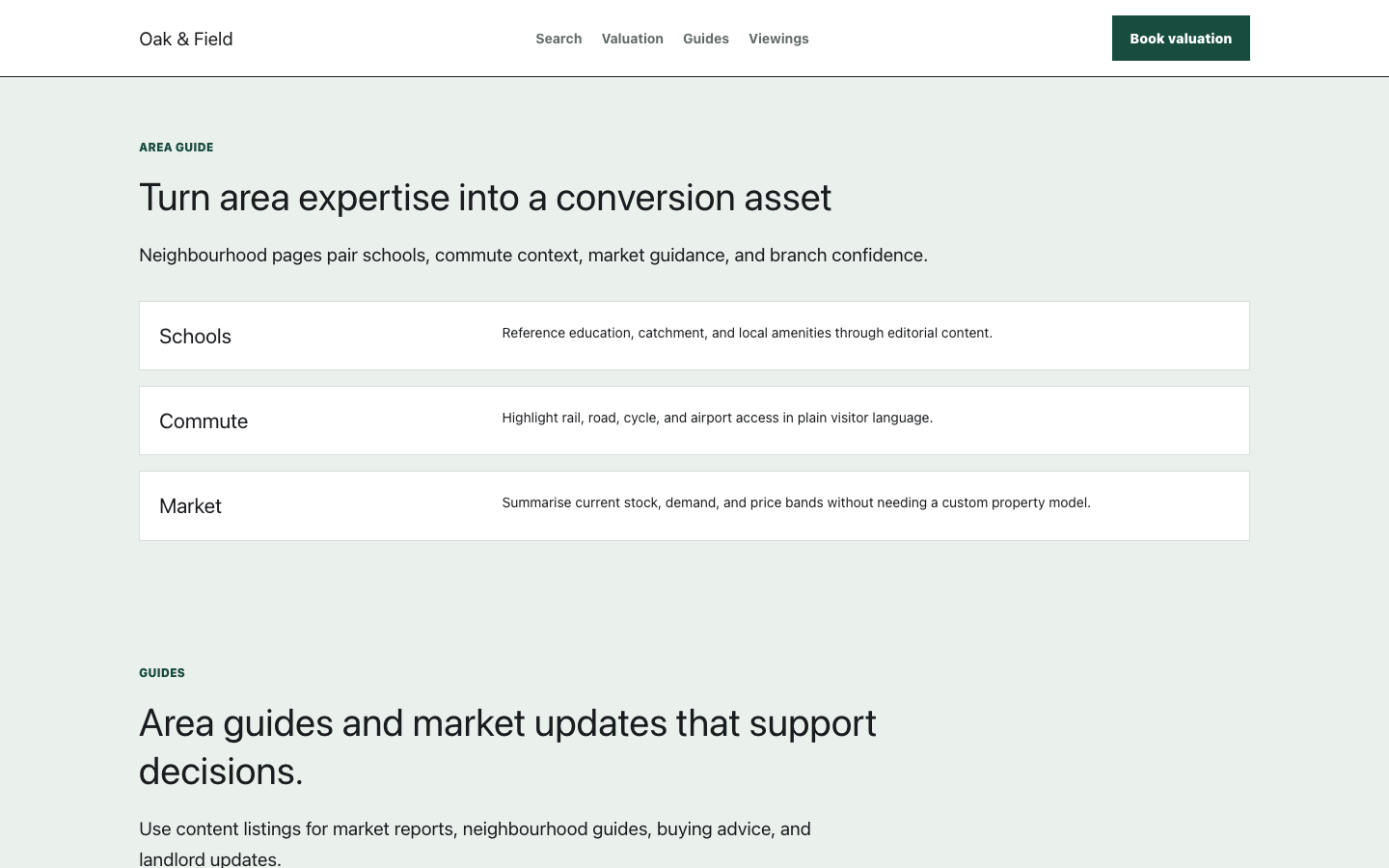 Theme Estate Agents local guide preview