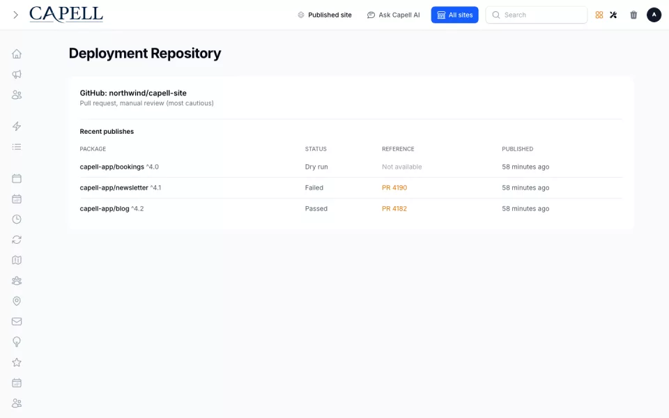 Deployments preview