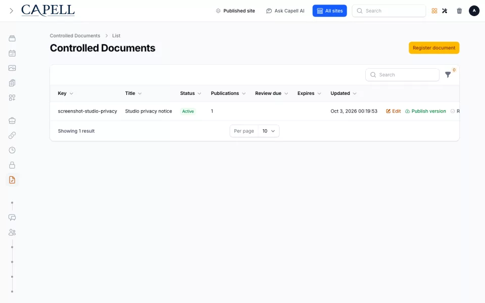 Document Lifecycle preview