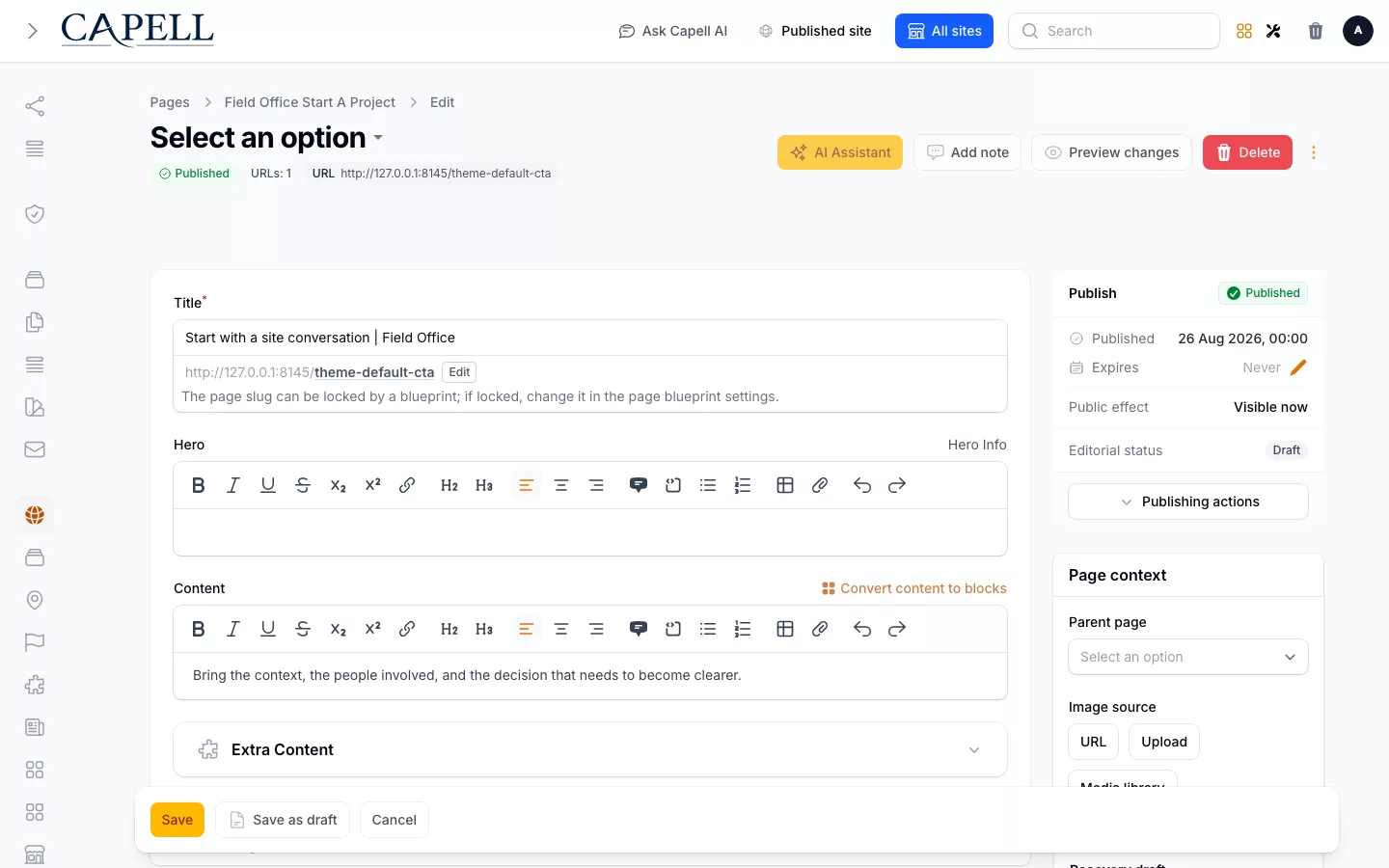 Filament Peek screenshot showing redesigned unsaved preview modal, desktop.