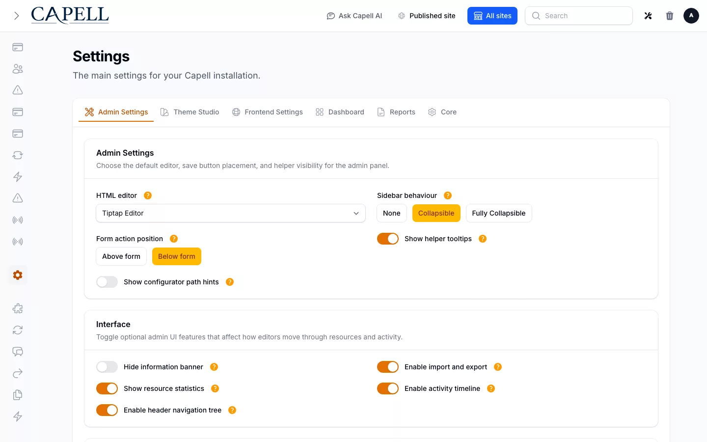 Frontend Authoring screenshot showing beacon network request.
