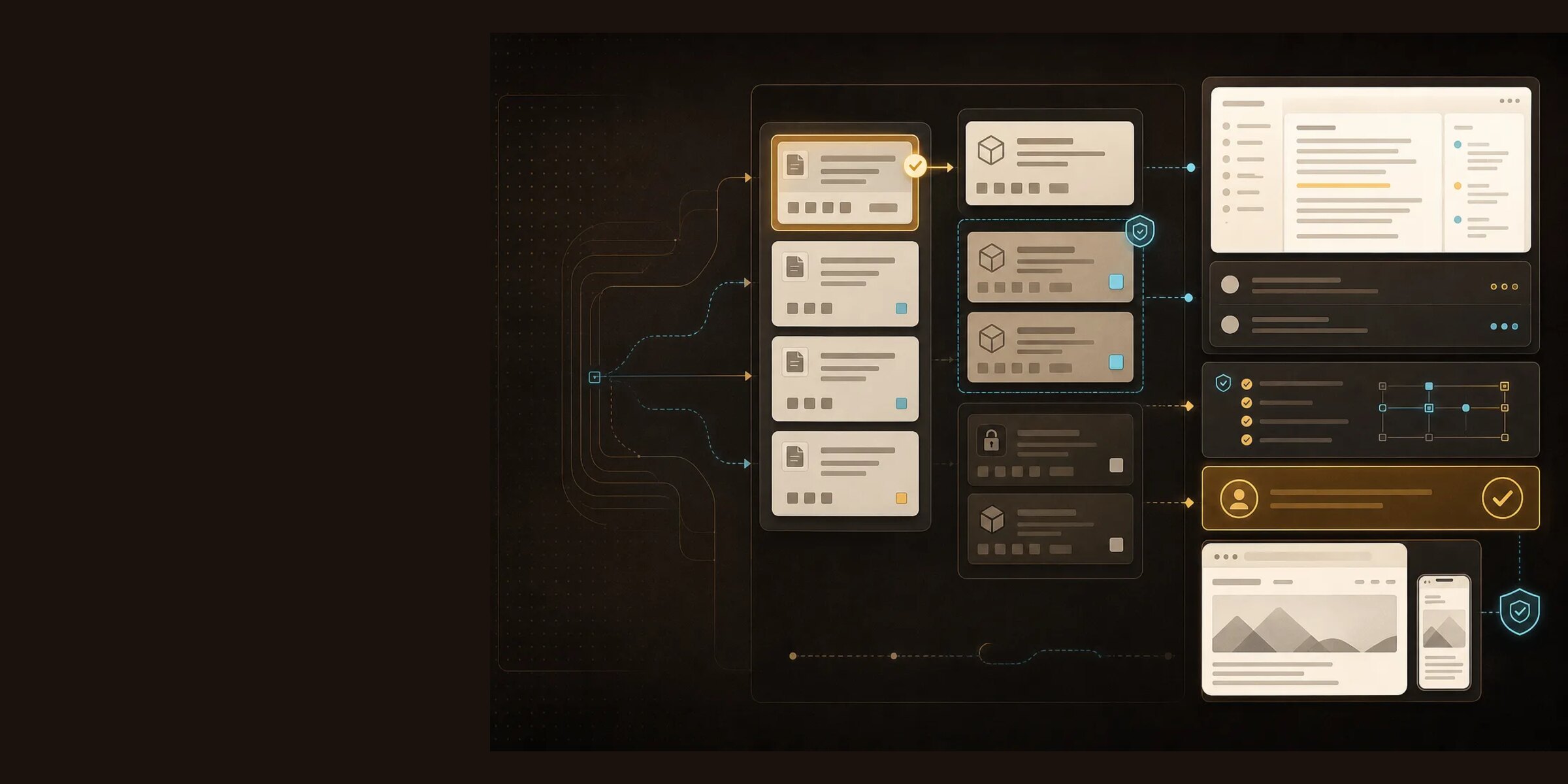 Media AI marketplace hero artwork.