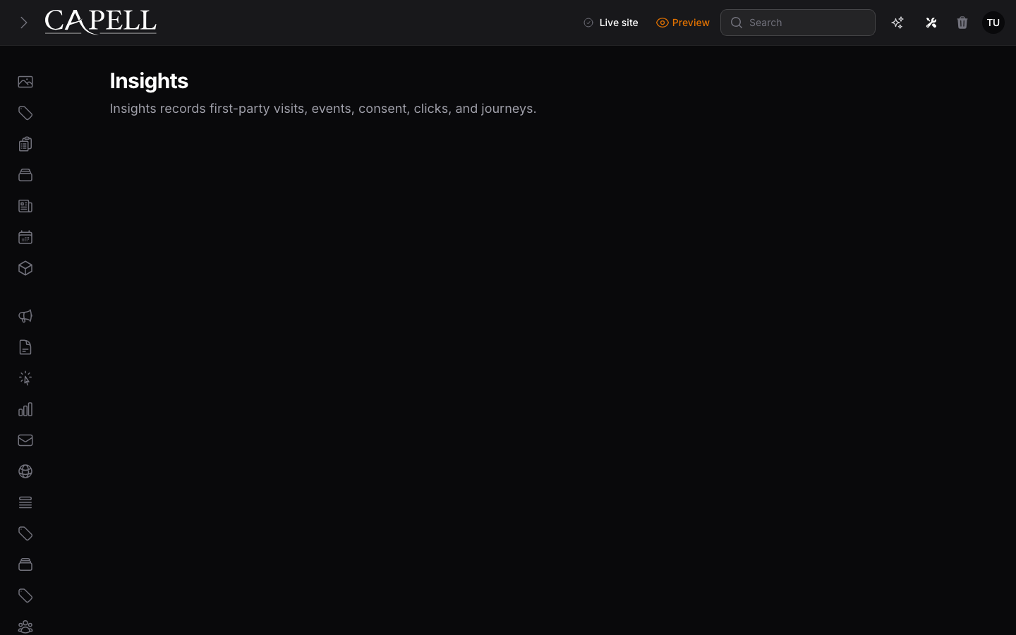 Dark mode top searches admin insight widget