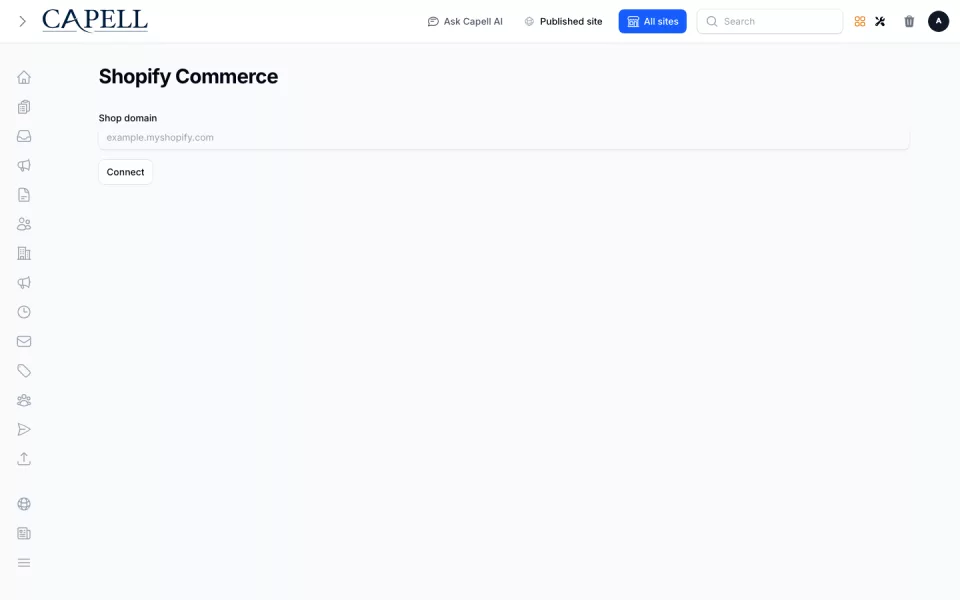Shopify Commerce preview