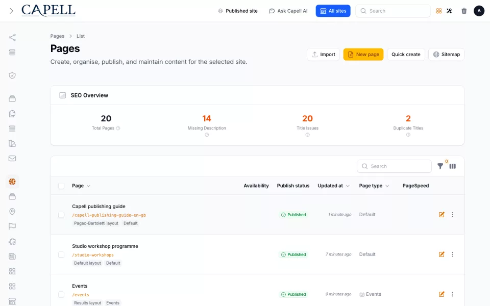 Site Discovery preview