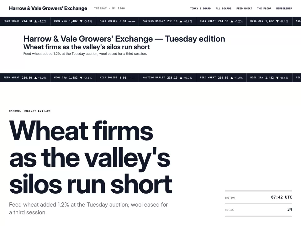 Broadsheet Theme preview