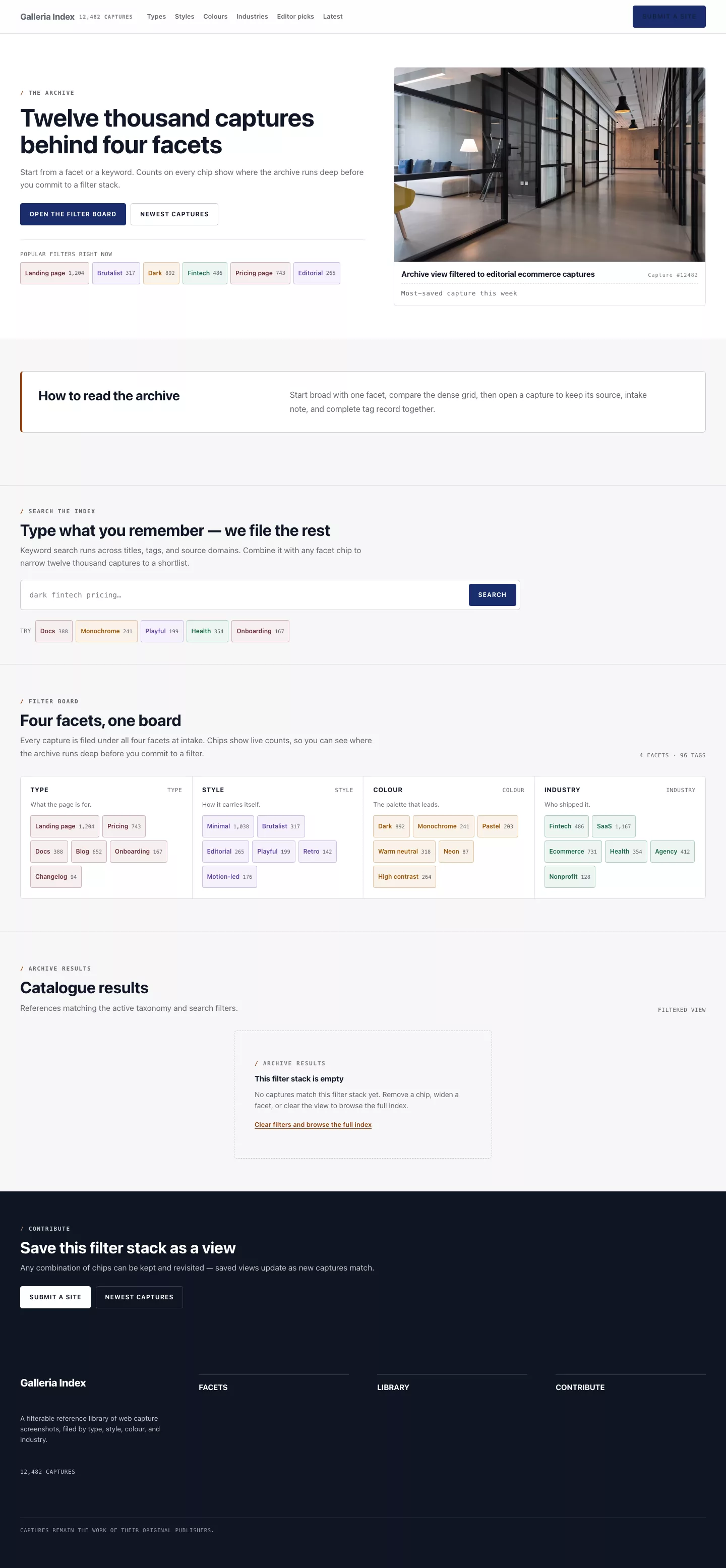 Catalogue list page preview
