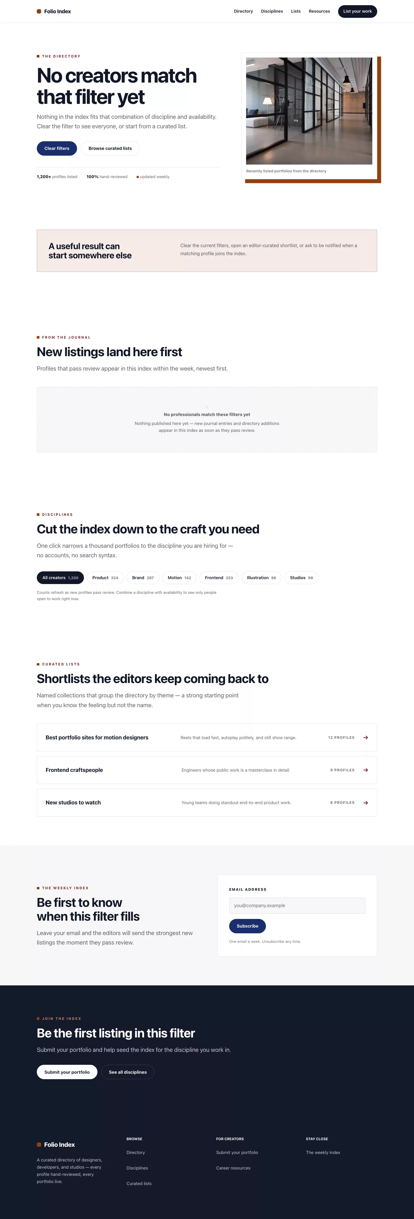 Directory search results preview