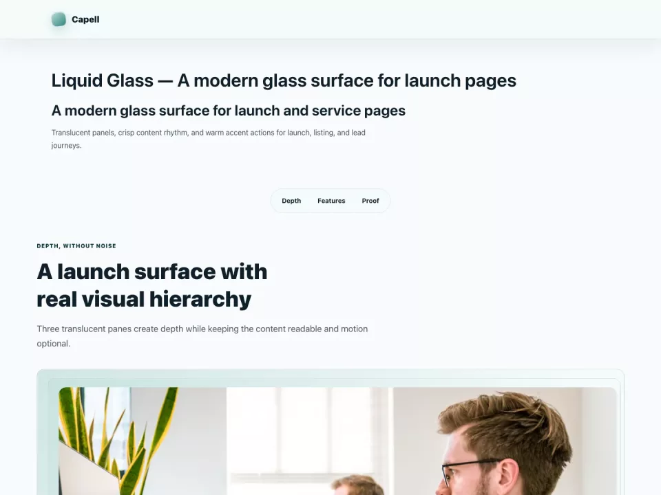 Liquid Glass Theme preview
