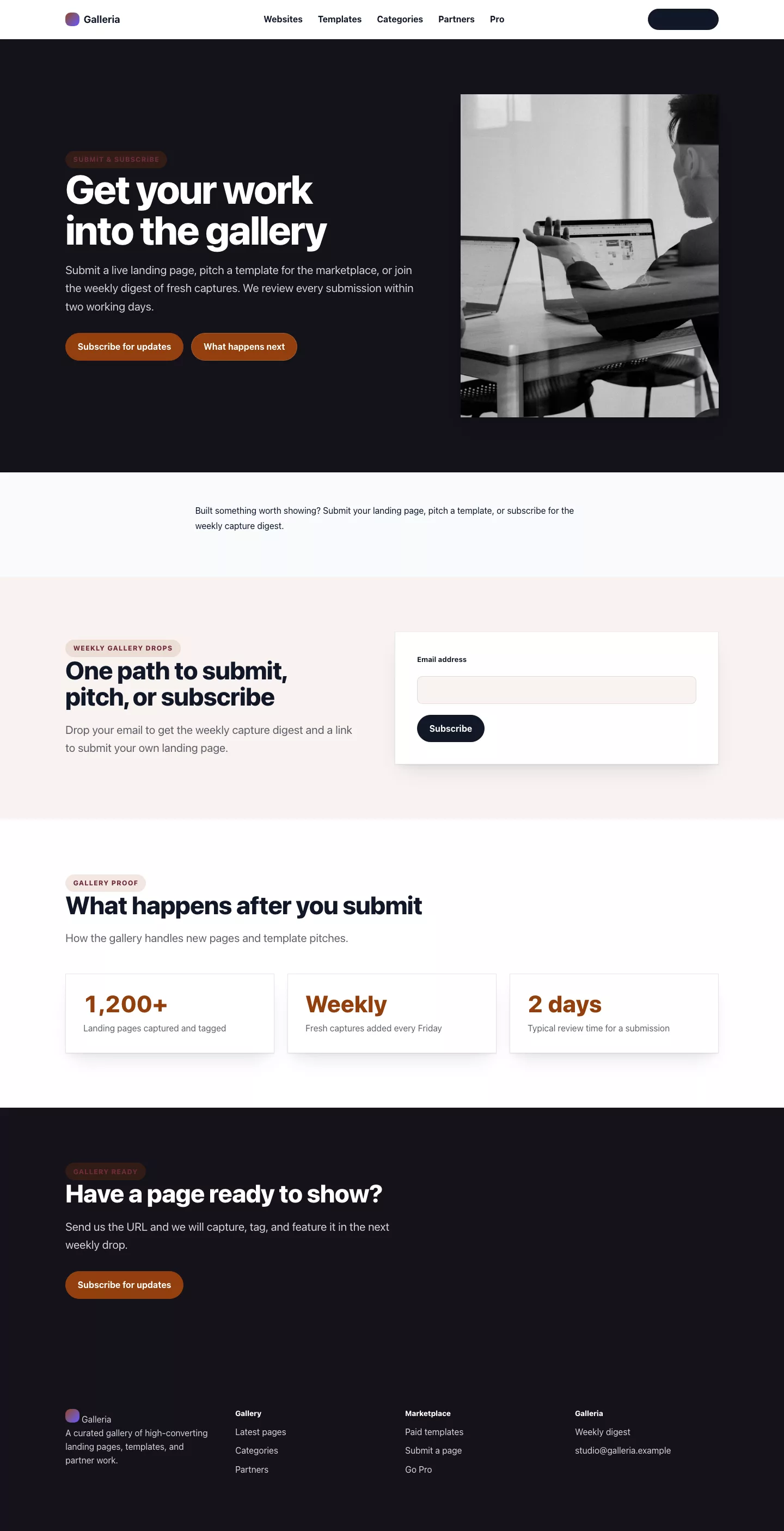 SaaS Theme screenshot showing saas contact form.