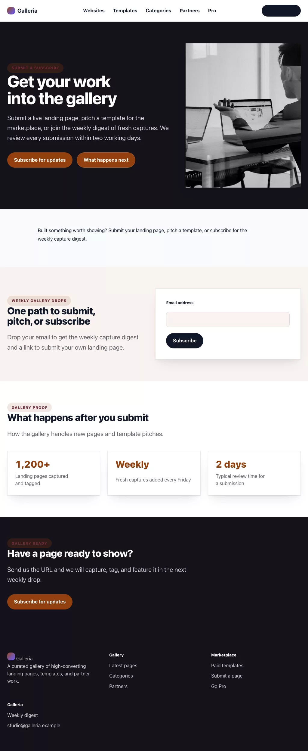 SaaS Theme screenshot showing saas contact form — tablet.
