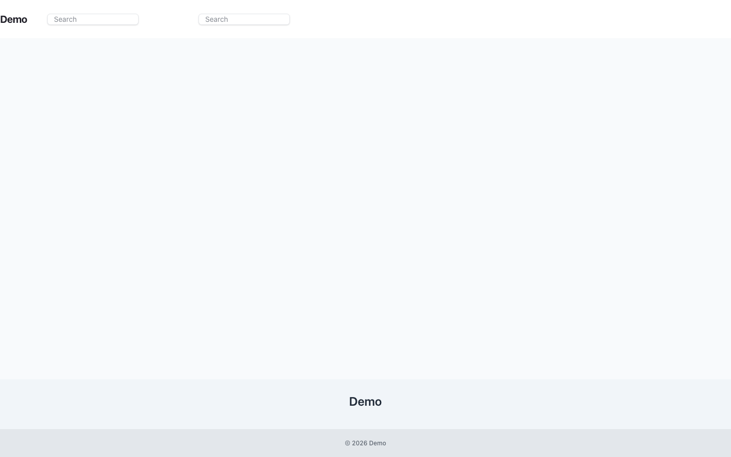 Frontend Published Page screenshot.