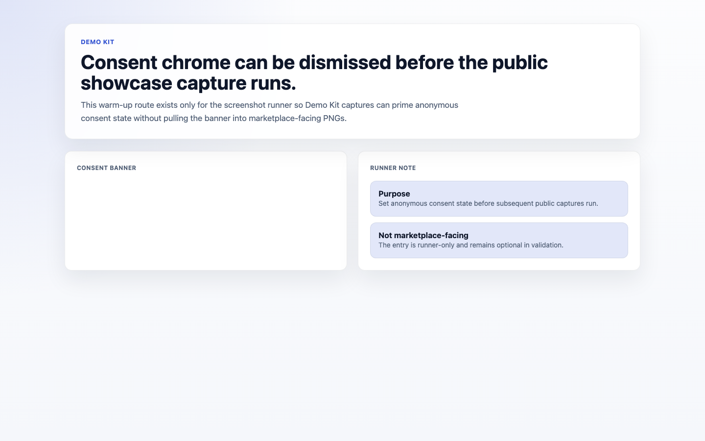 Insights Consent Prime screenshot.