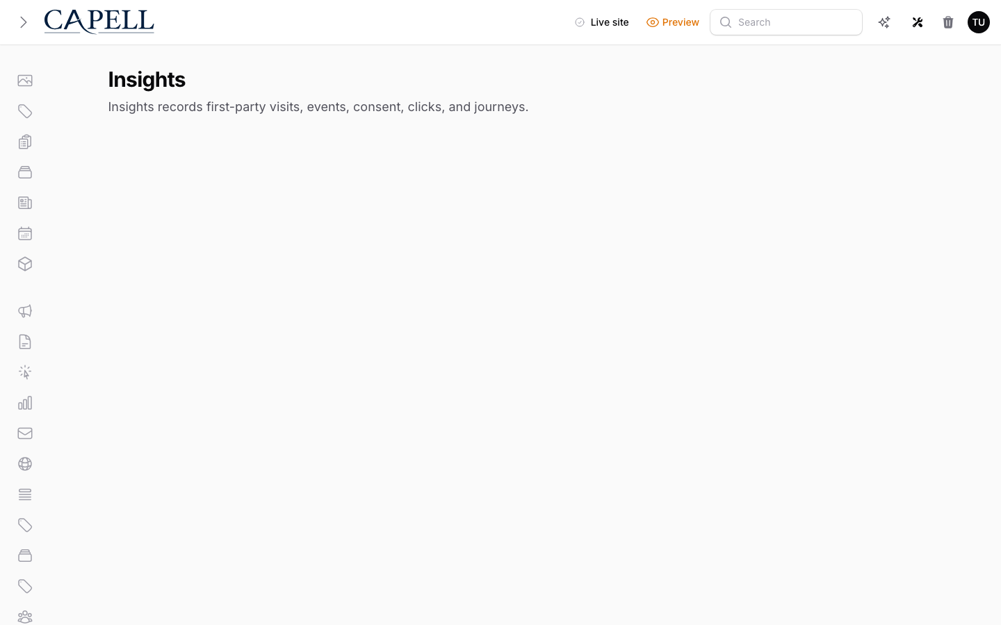 Top searches admin insight widget