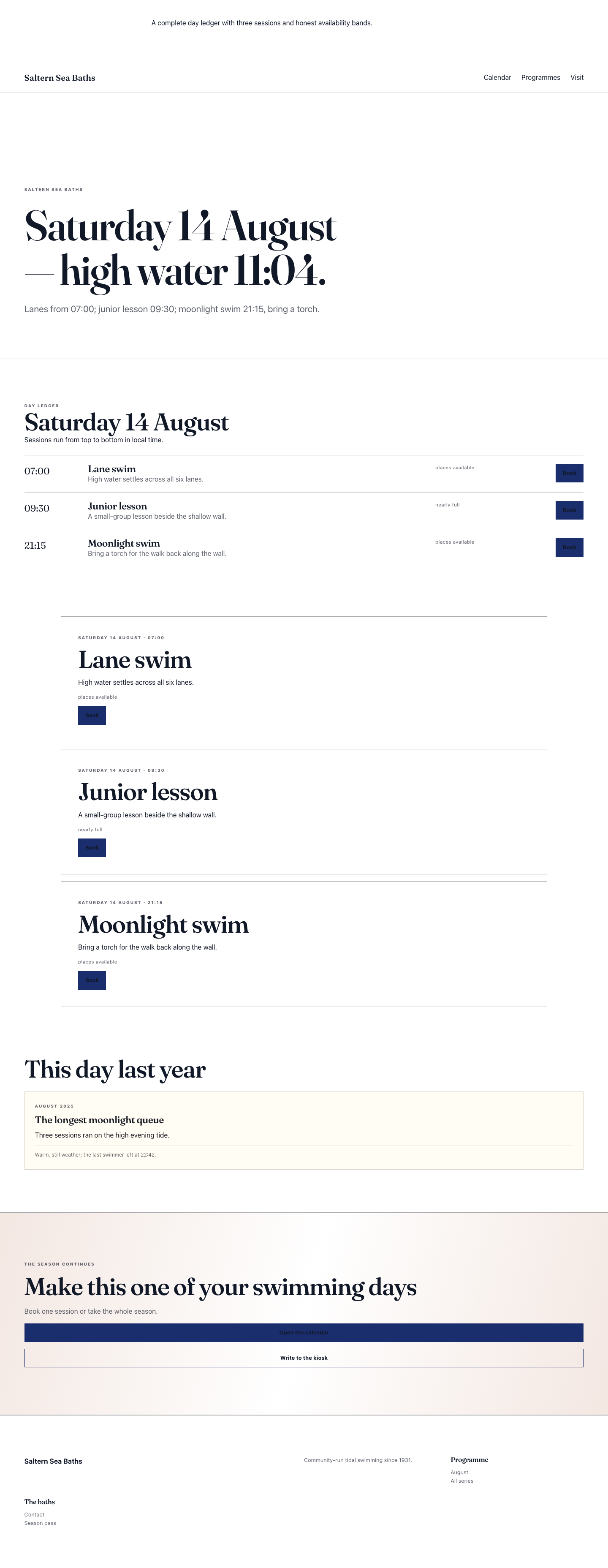 Almanac Detail screenshot.