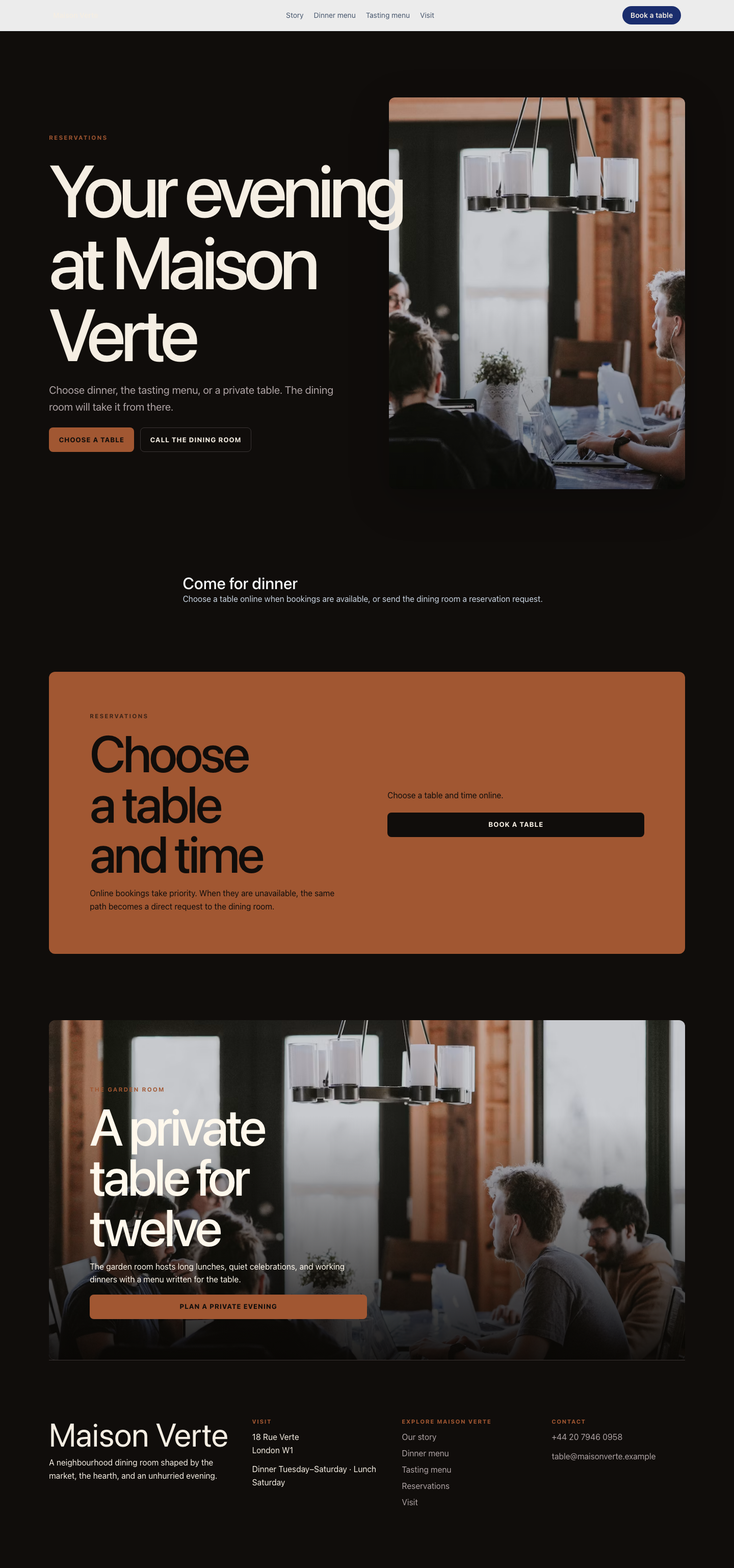 Bistro Cta screenshot.