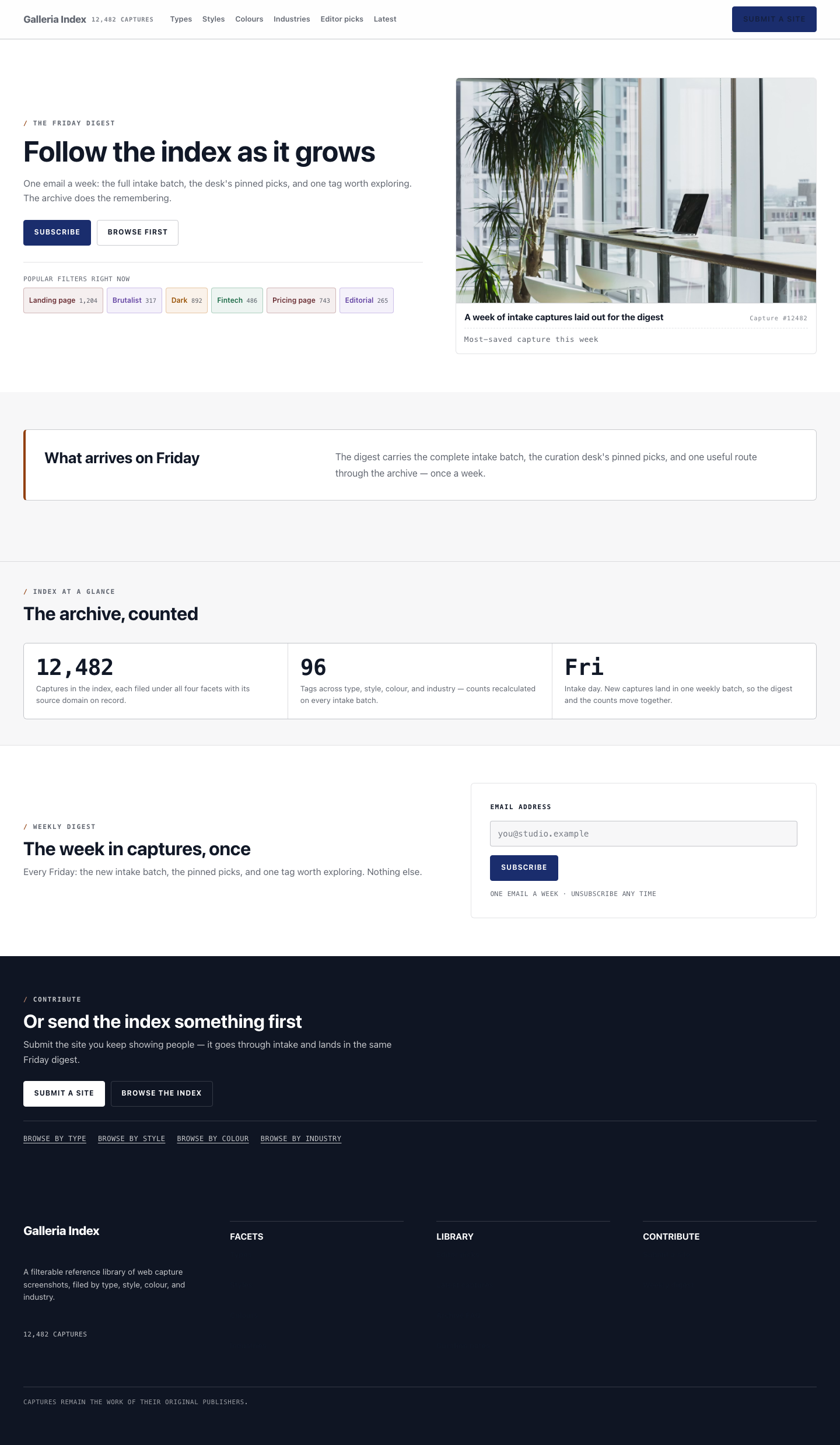 Catalogue Cta screenshot.