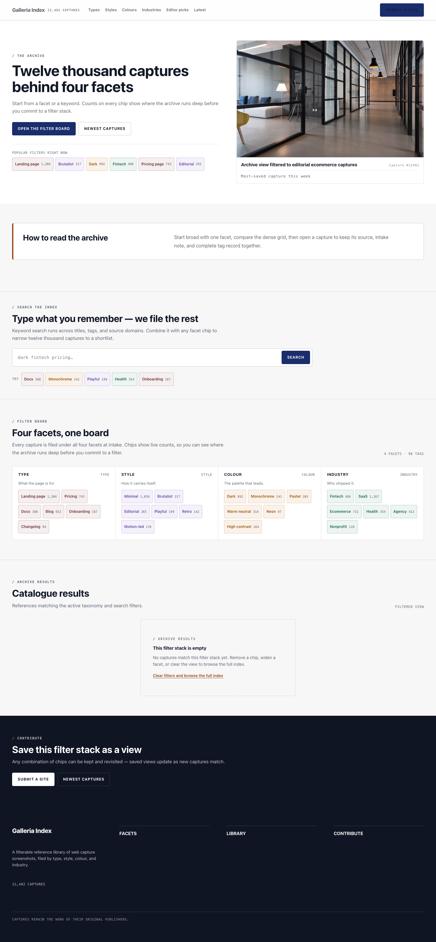 Catalogue list page preview