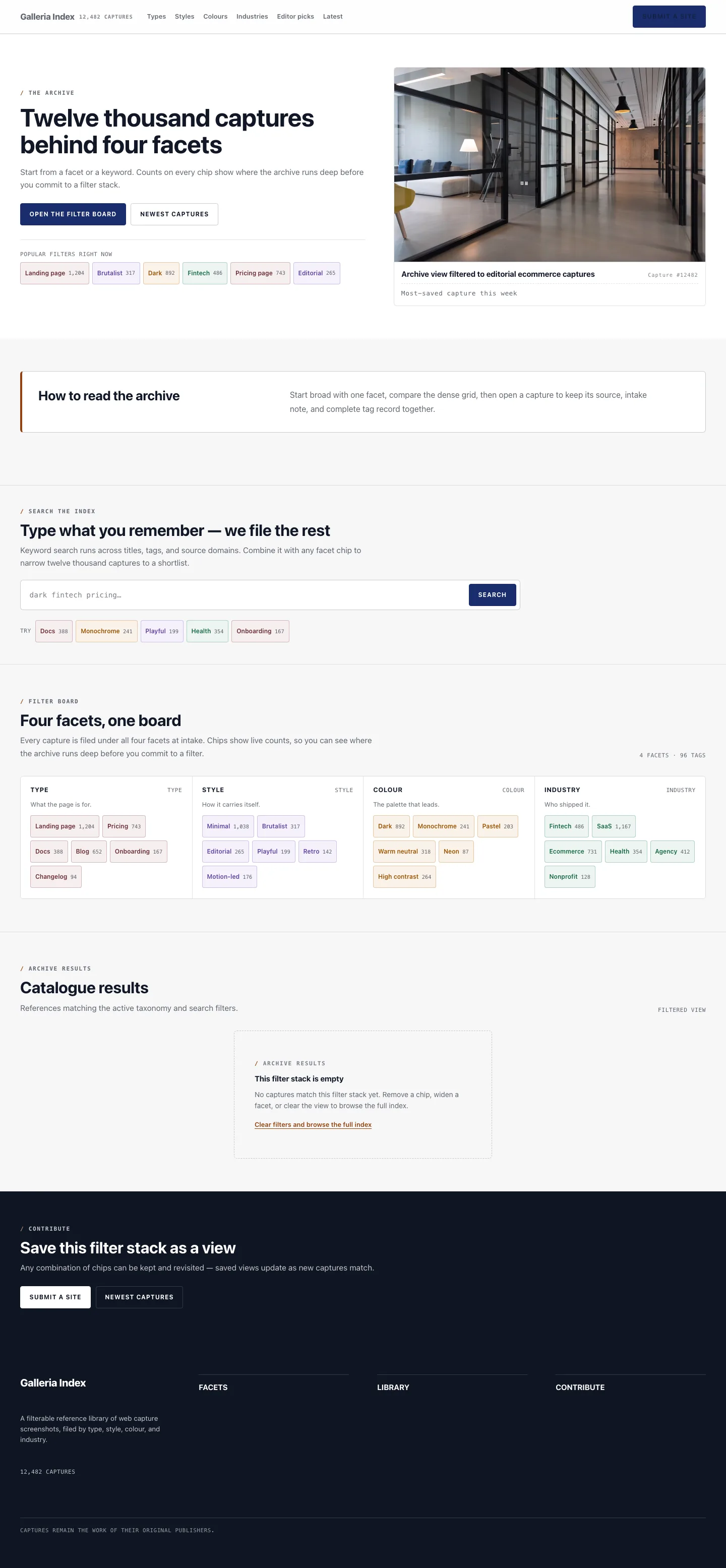 Catalogue list page preview