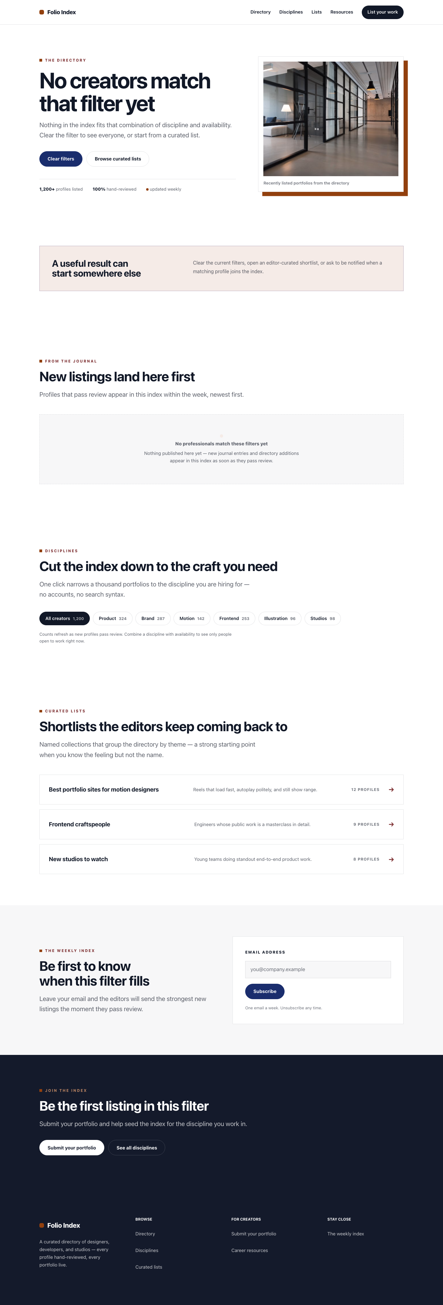 Directory search results preview