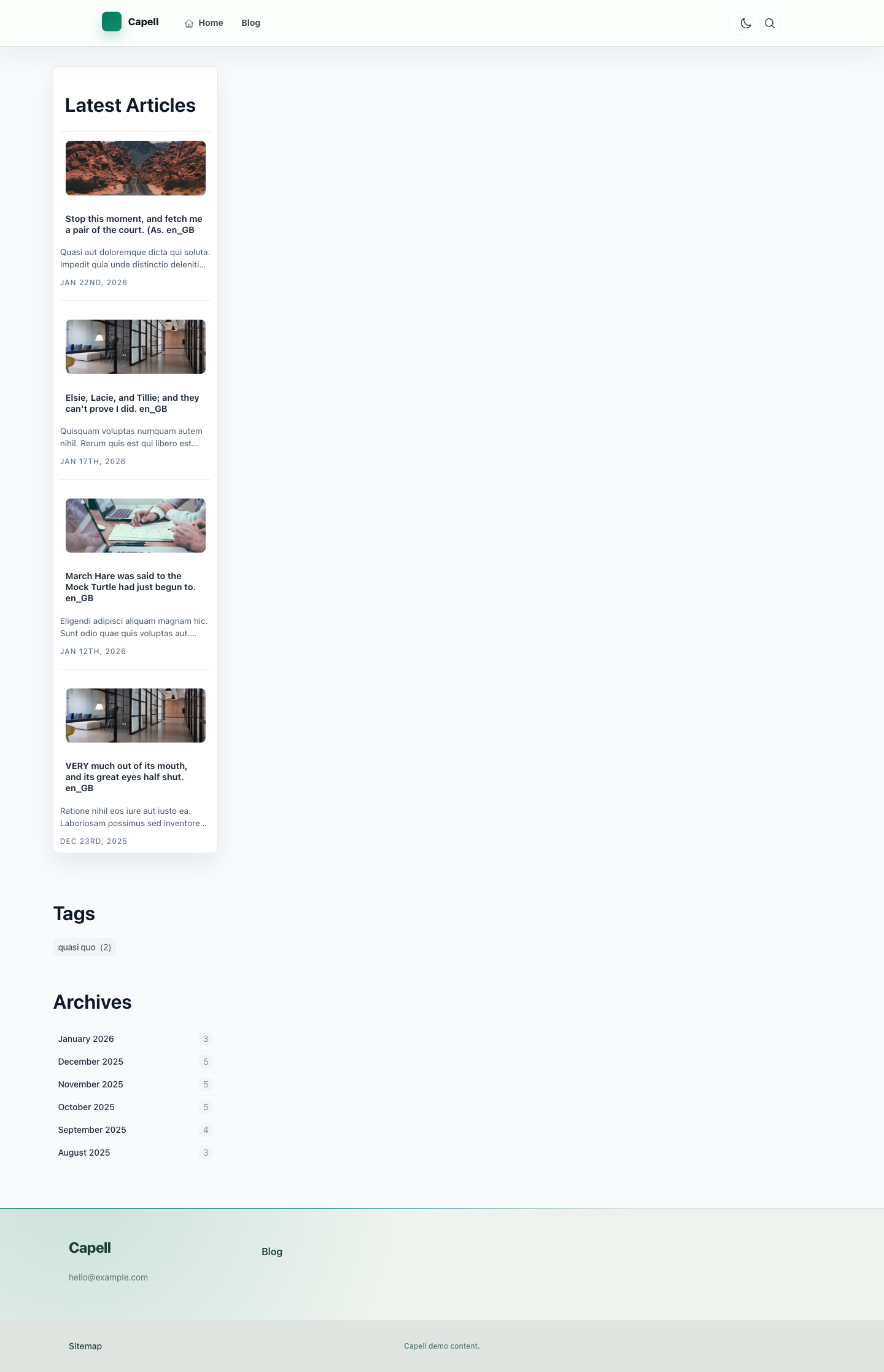 Editorial Search screenshot.