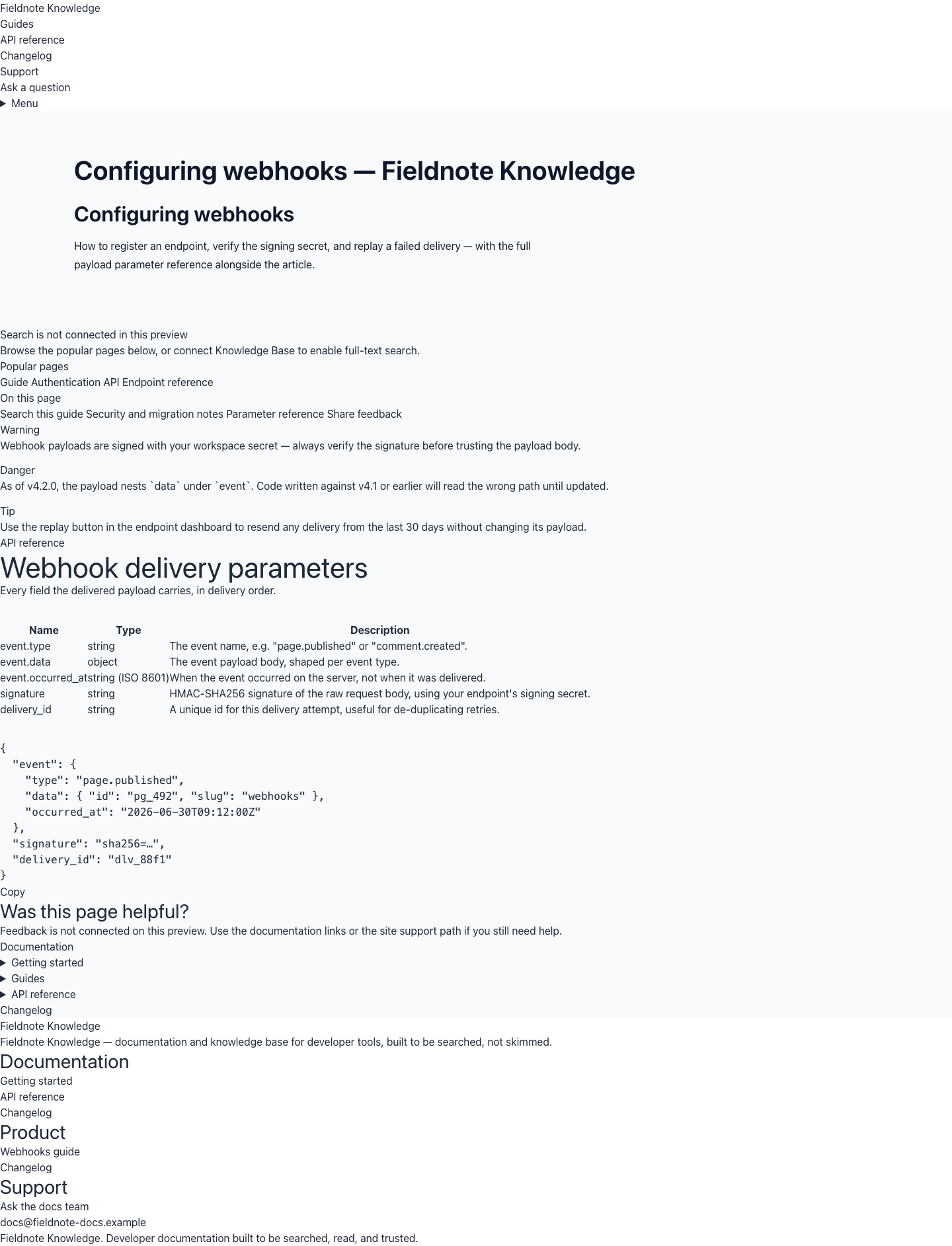 Theme Knowledge detail page with technical article content.