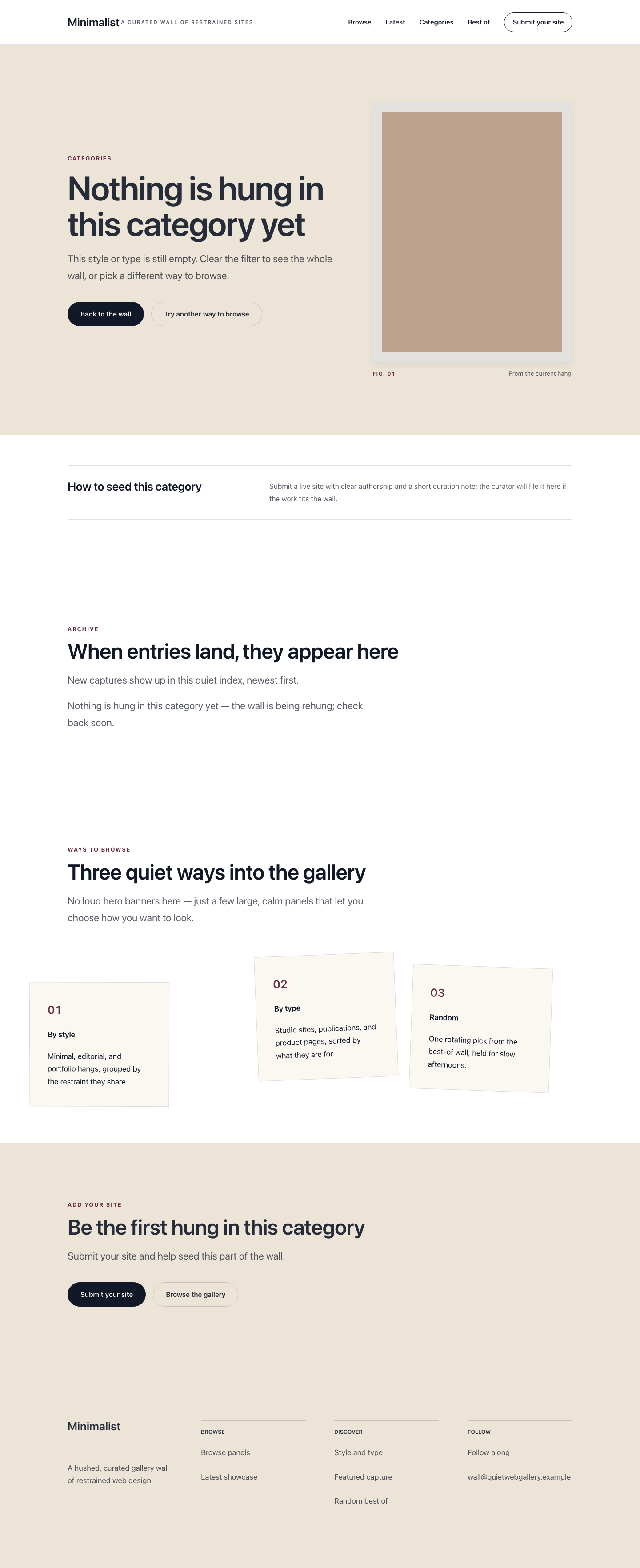 Minimalist search results preview