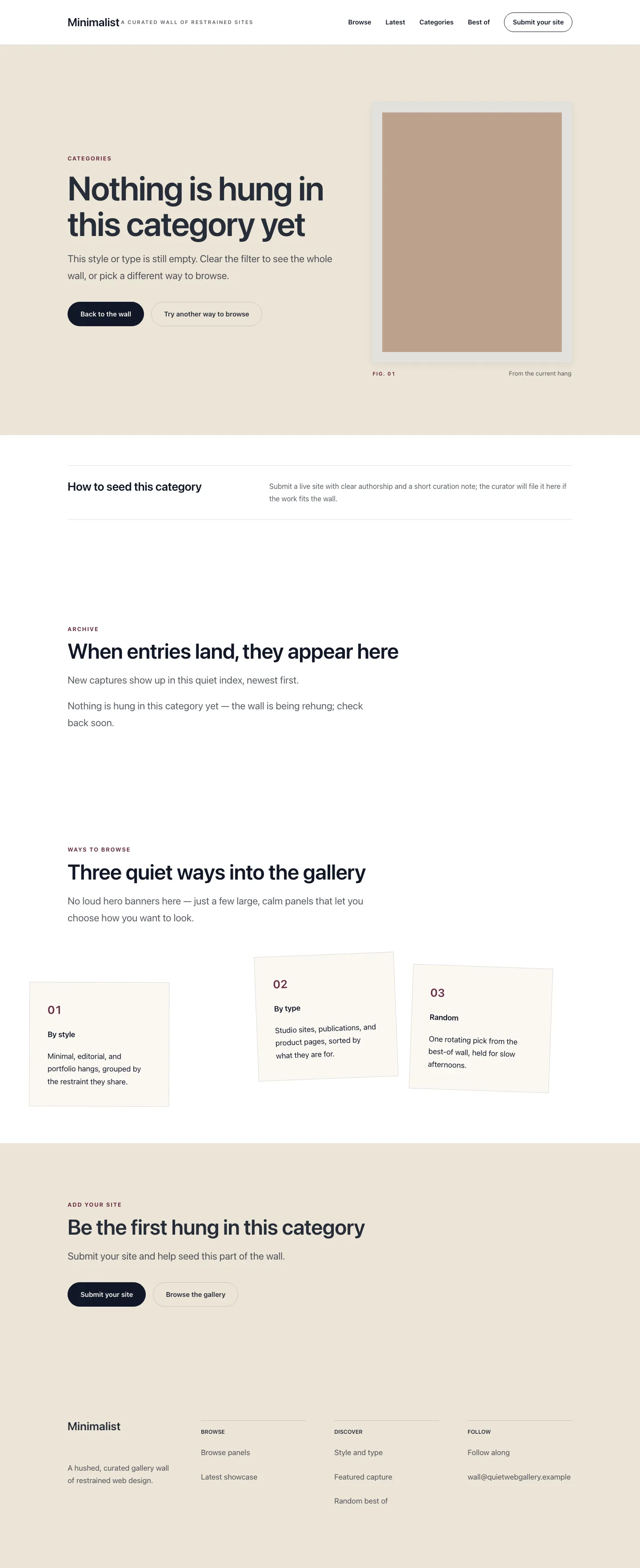 Minimalist search results preview
