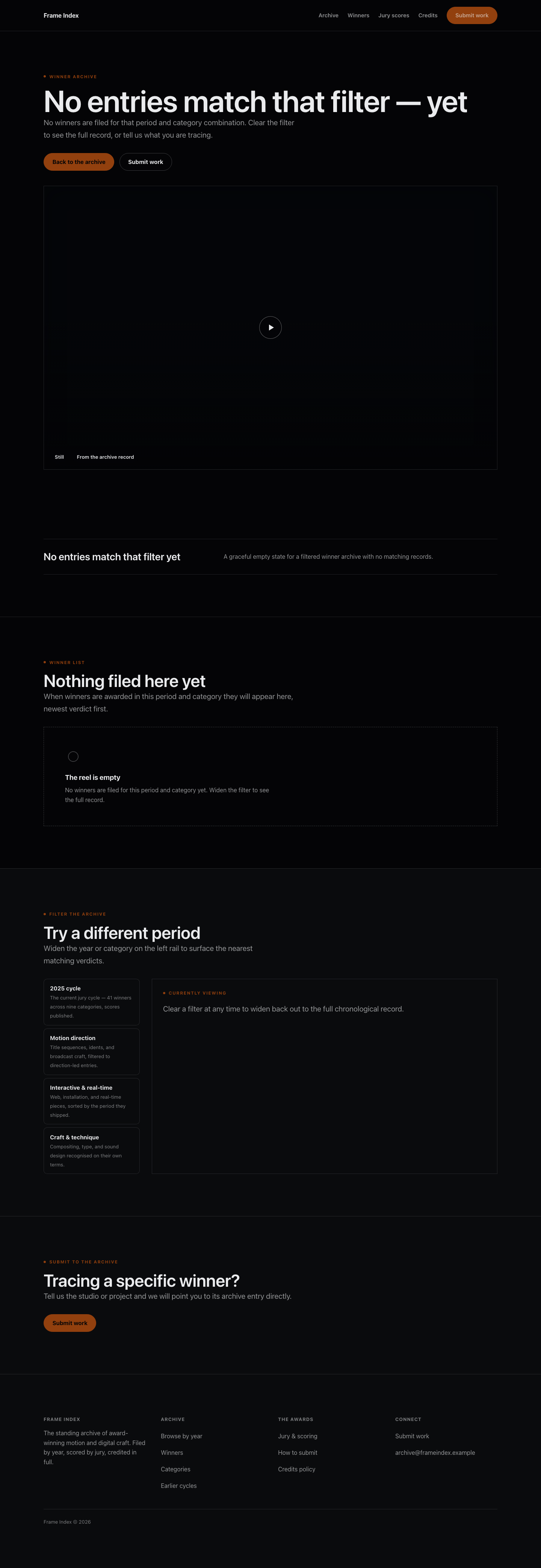 Showreel search results preview