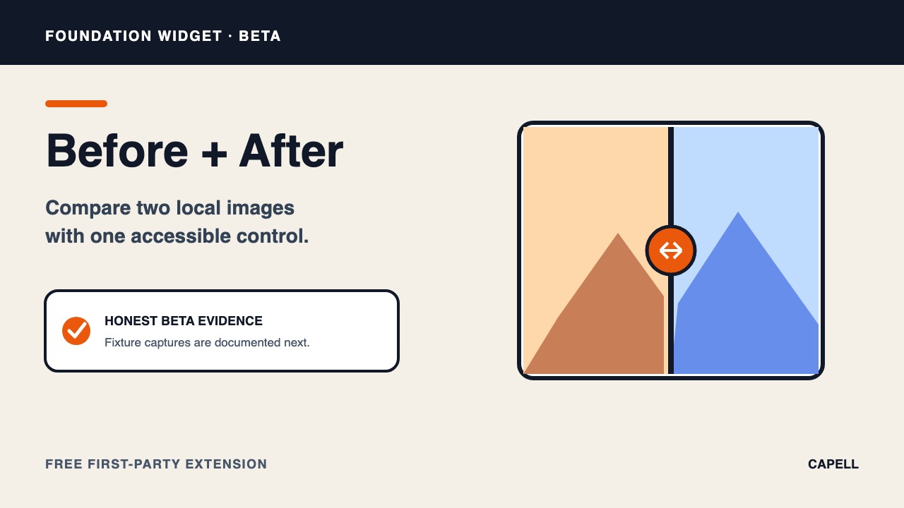 Before and After widget preview