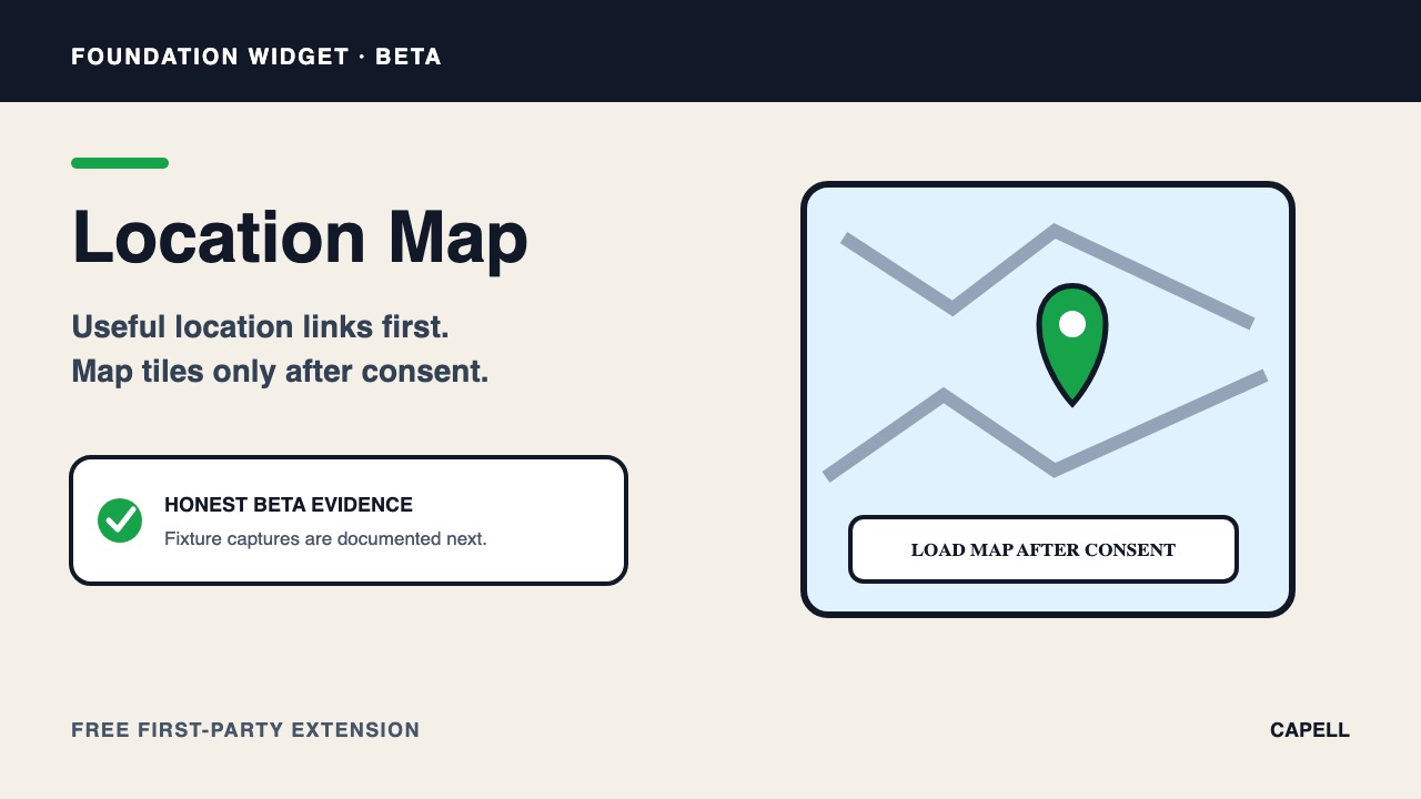 Location Map widget preview